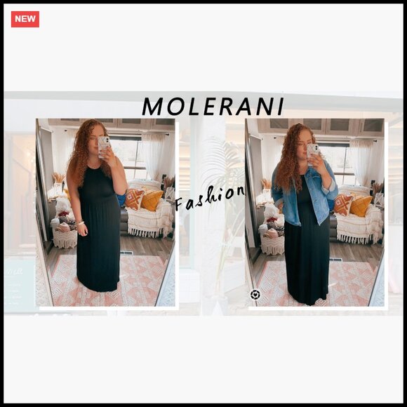 Sleeveless Maxi Dress with Pockets Casual Floral A-Line Summer Beach Wear - Picture 4 of 7